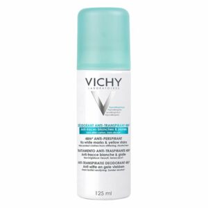 vichy dermo tolerance deodorant anti transpirant 48h anti traces jaunes et blanches aerosol 125ml optimized